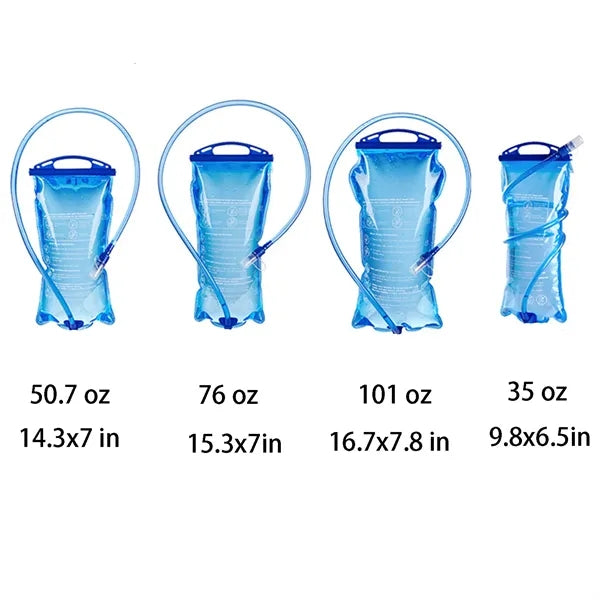 100oz Collapsible TPU Water Bag with Straw