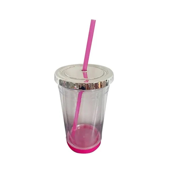 16oz Replaceable Pattern Straw Cup