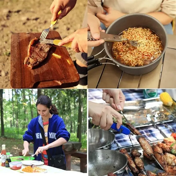6 in 1 Camping Cutlery