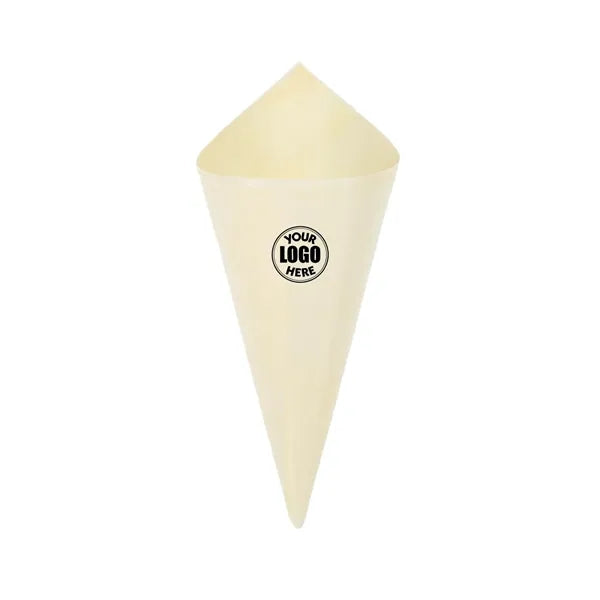 Wooden ice cream-shaped container