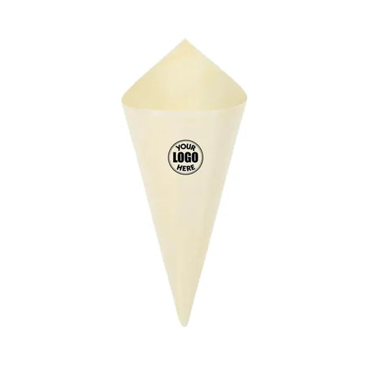 Wooden ice cream-shaped container