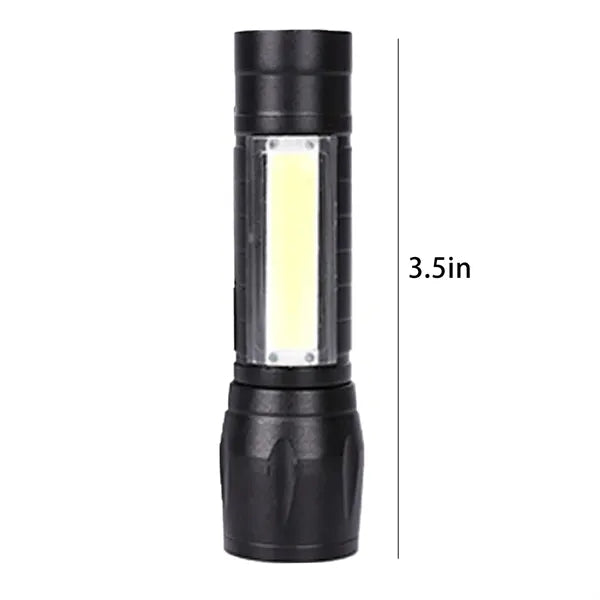 Portable Mini Aluminum Alloy Flashlight With COB Side Light