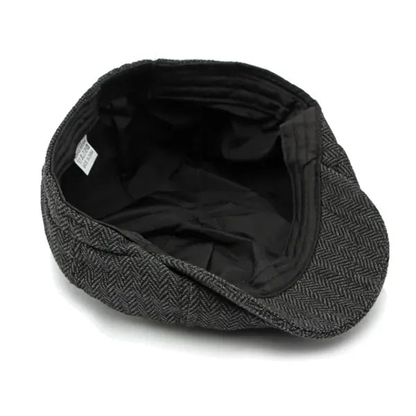 Male and female autumn British retro octagonal hat