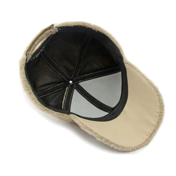 Simple light plate plush warm hat for autumn and winter