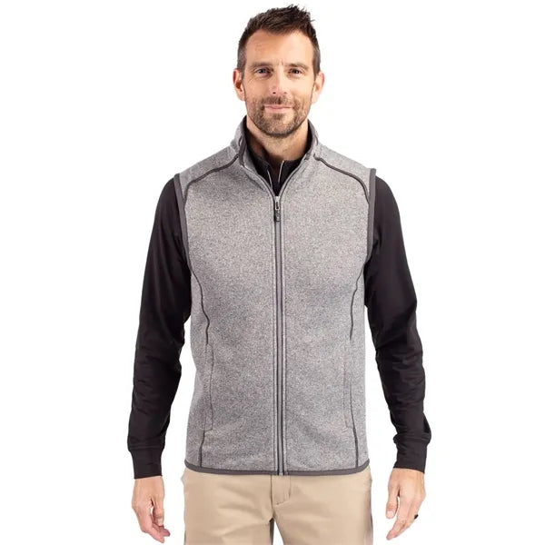 Cutter & Buck Mainsail Sweater-Knit Mens Full Zip Vest