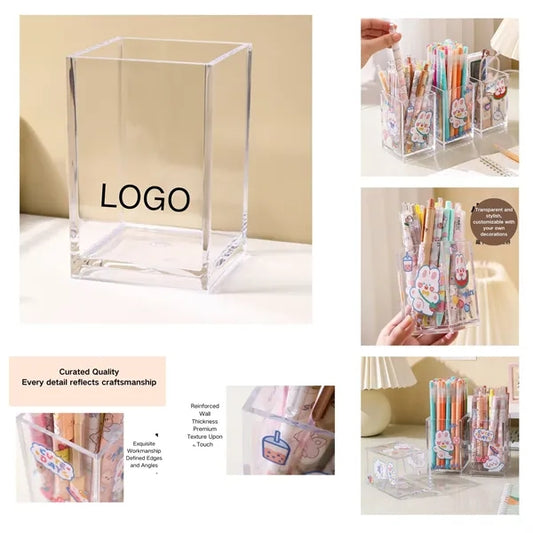 Transparent Acrylic Pen Holder