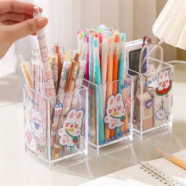 Transparent Acrylic Pen Holder