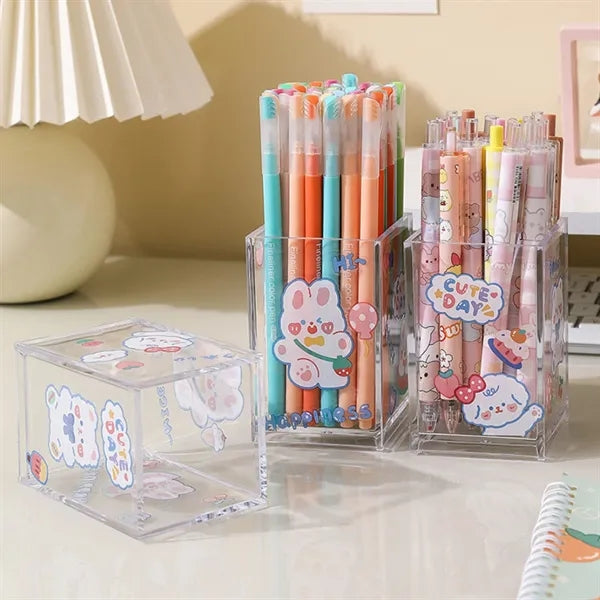 Transparent Acrylic Pen Holder
