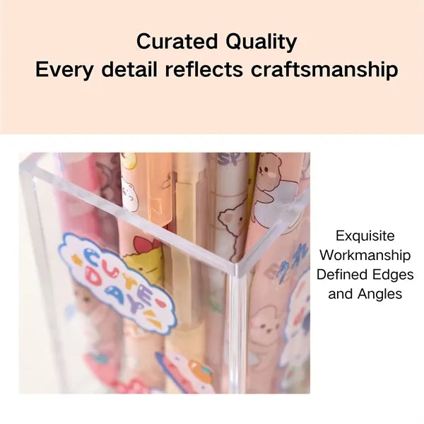 Transparent Acrylic Pen Holder
