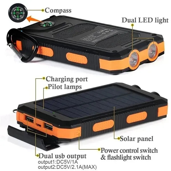 Portable Power Bank Solar Charger