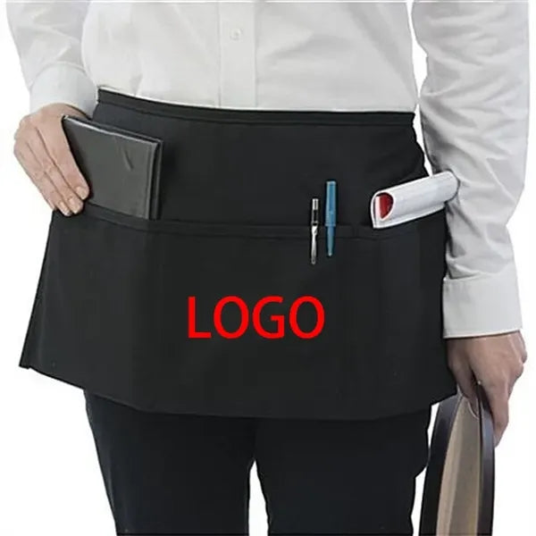 3 Pockets Server Half Aprons