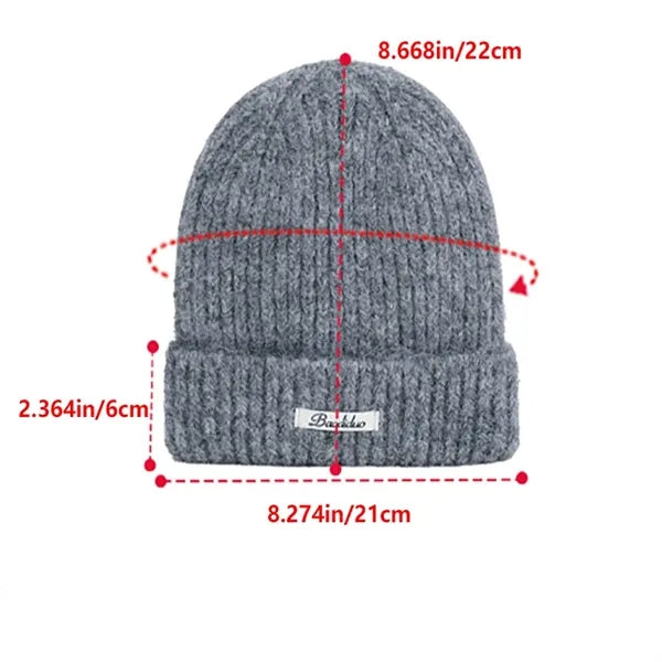 Women's Winter Versatile Outdoor Warm Earflap Knit Hat