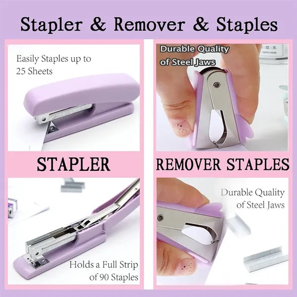 Popular Pastel Color Office Stationery Complete Set