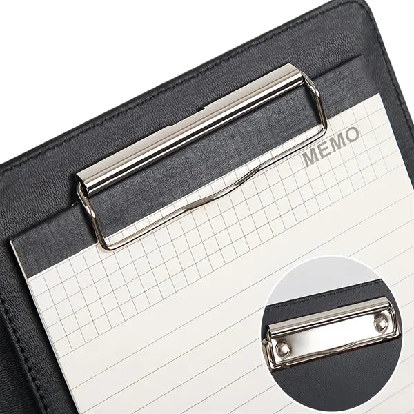 Multifunctional Business A5 Leather Folder With Calculator