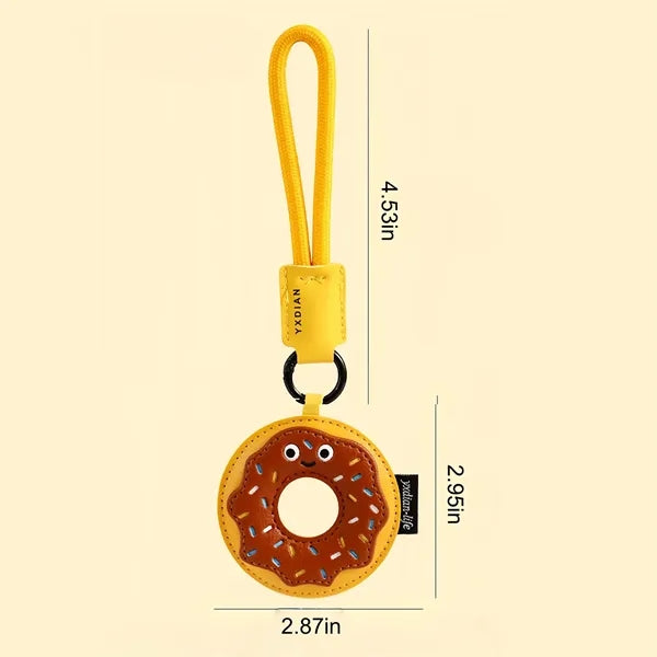 Creative Food Shaped PU Leather Keychain