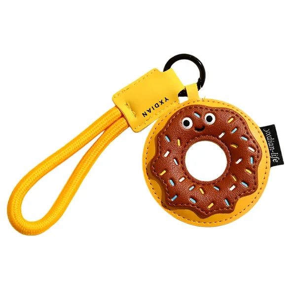 Creative Food Shaped PU Leather Keychain
