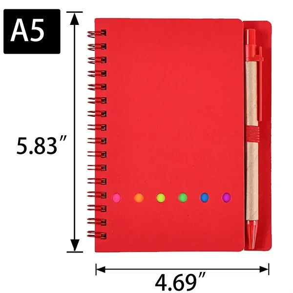 A5 Coil Notepad with Pen