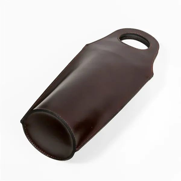Premium Leather Wine Bottle Gift Tote Bag