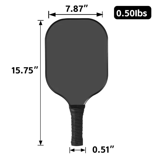 Fiberglass Pickleball Set with 2 Paddles 4 Balls and Bag