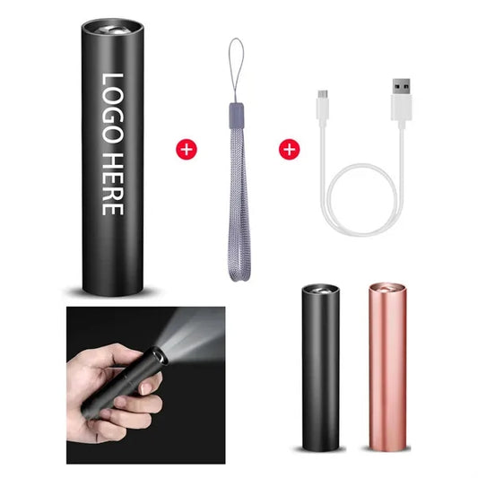 Portable Mini USB Fixed Focus LED Flashlight
