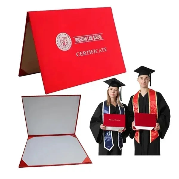 Diploma of Graduation Red Velvet Certificate Holder