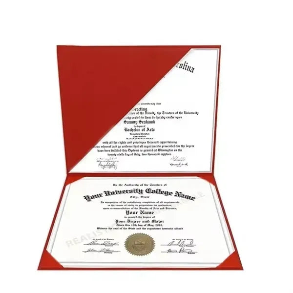 Diploma of Graduation Red Velvet Certificate Holder