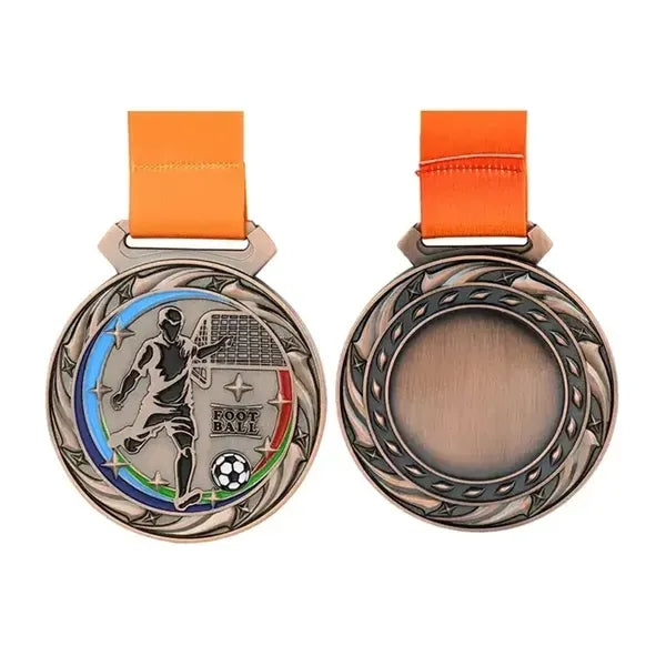 3D Gold Custom Competition Medal With Customizable Lanyard