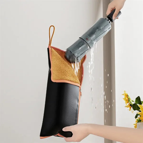 Strong Water-Absorbent Umbrella Storage Bag With Lanyard