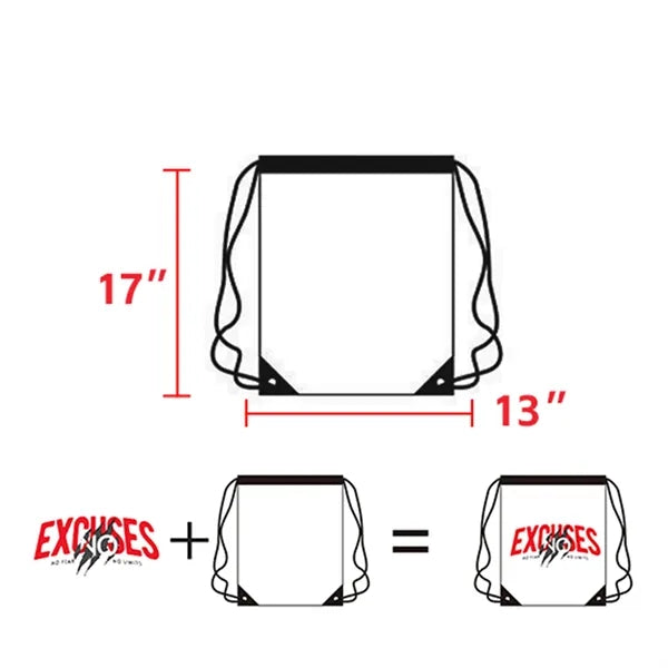 Clear PVC Drawstring Bag