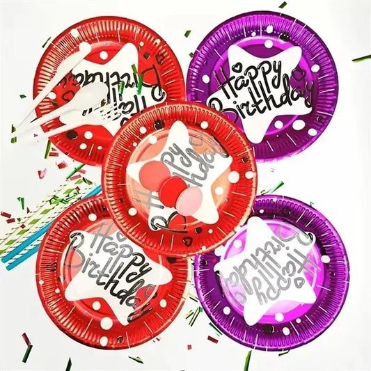 Disposable Dinnerware Tableware Sets Paper Plates