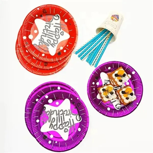 Disposable Dinnerware Tableware Sets Paper Plates