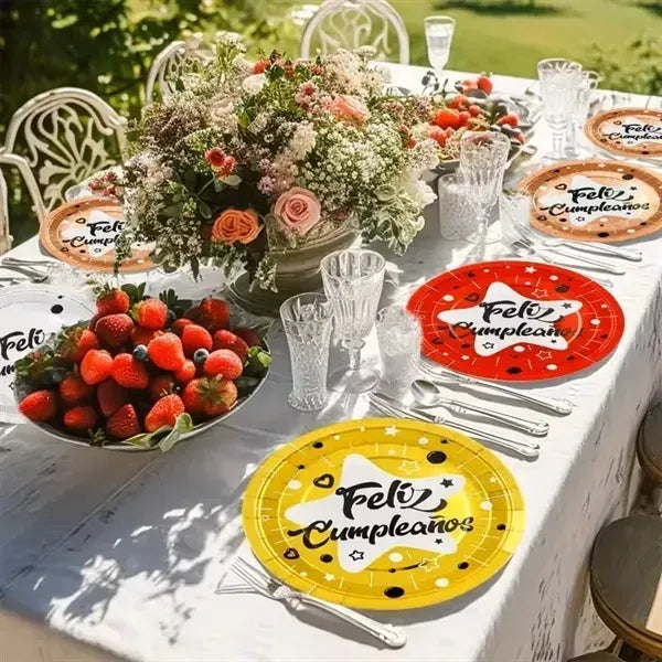 Disposable Dinnerware Tableware Sets Paper Plates