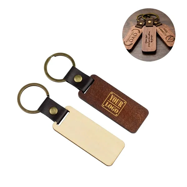 Engraved Wooden Keychain