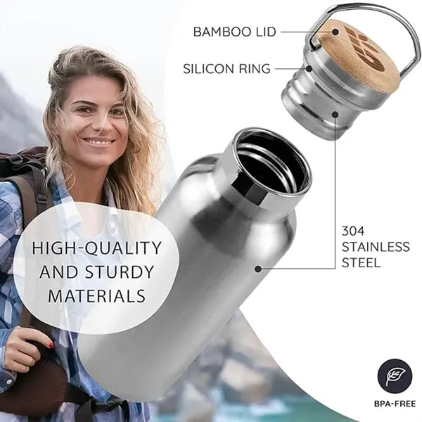 16oz Vacuum Sealed Stainless Steel Water Bottle