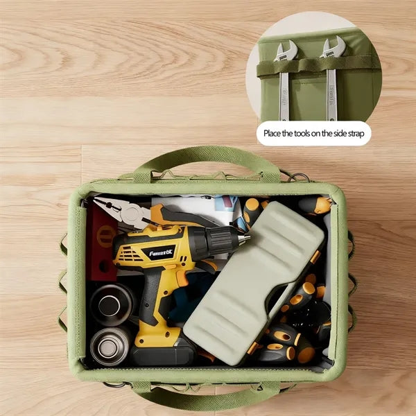 Multifunctional Foldable Tote Bag with Side Pockets