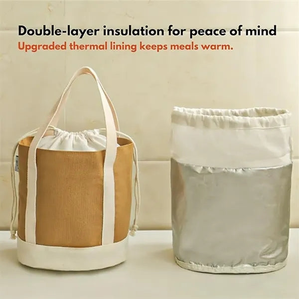 Canvas lunch bag