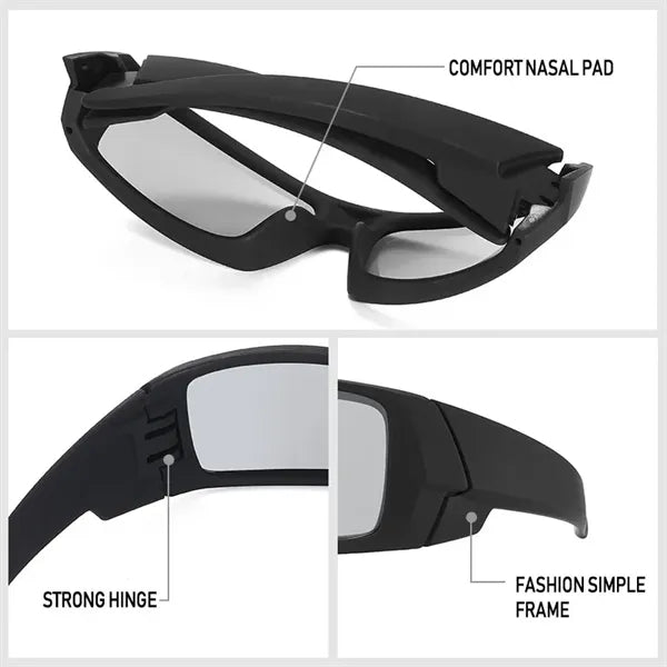 Logo Polarized Sports Sunglasses