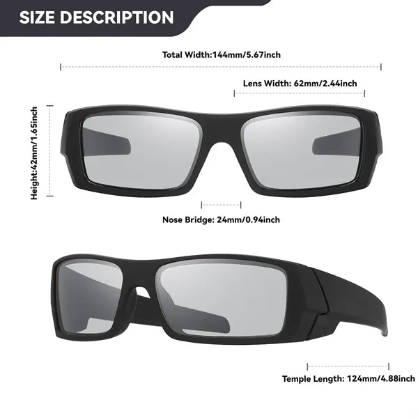 Logo Polarized Sports Sunglasses