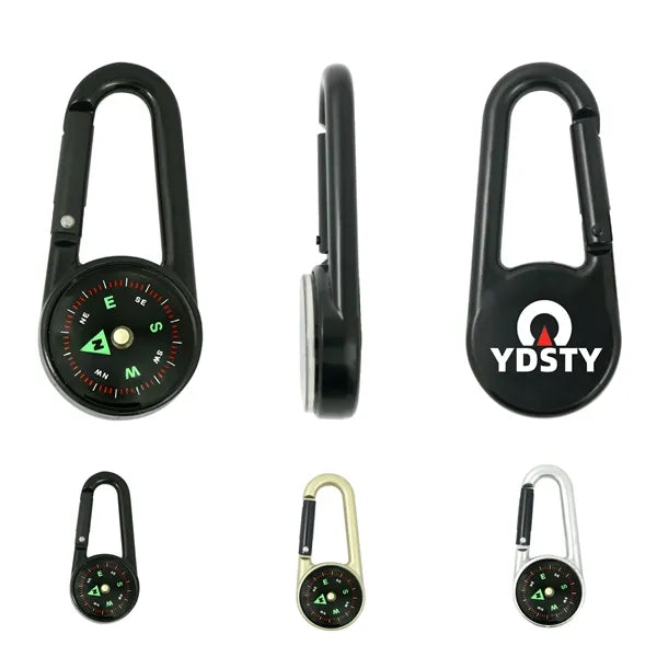 Outdoor Waterproof Metal Carabiner Compass