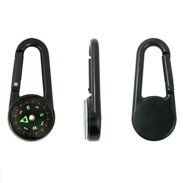 Outdoor Waterproof Metal Carabiner Compass