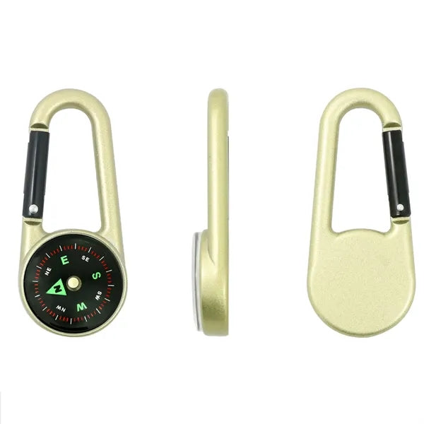 Outdoor Waterproof Metal Carabiner Compass