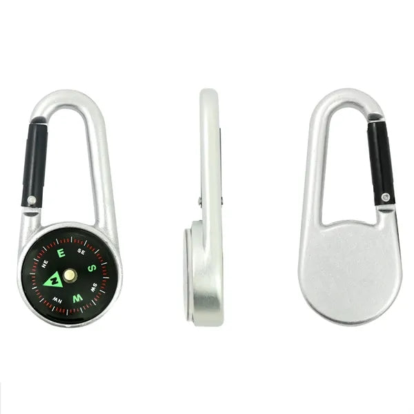 Outdoor Waterproof Metal Carabiner Compass