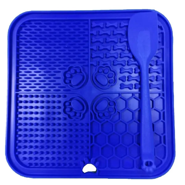 Silicone Lick Mat with Scraper for Pet