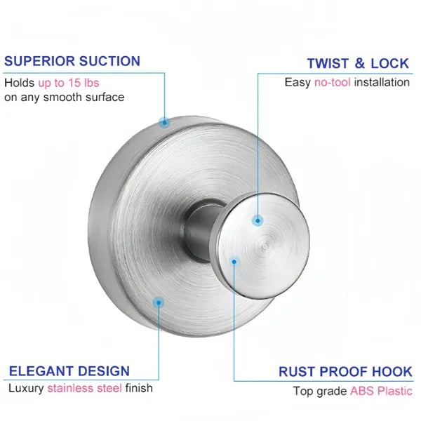 Stainless Steel Suction Cup Hook