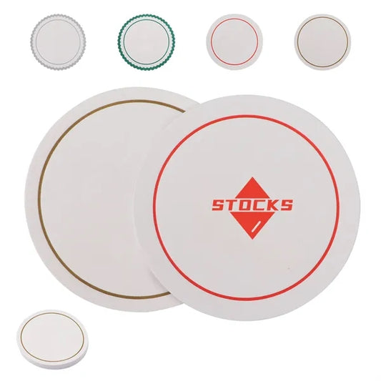 3.35" Full Color Disposable Absorbent Paper Coasters