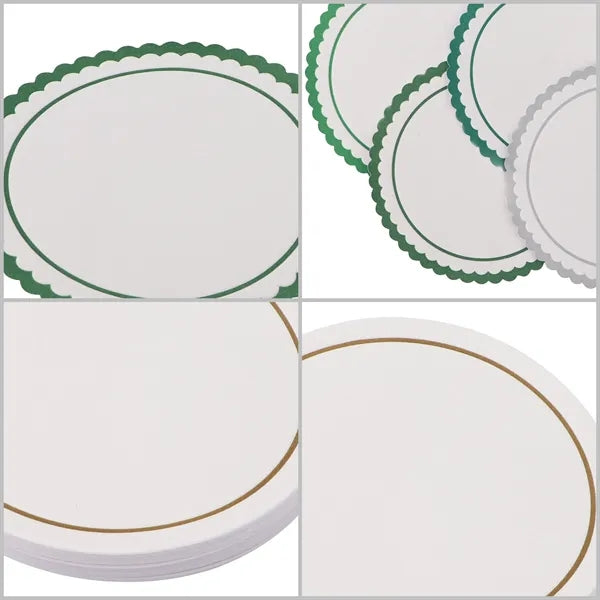 3.35" Full Color Disposable Absorbent Paper Coasters