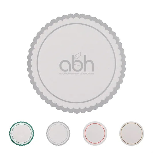 3.35" Full Color Disposable Absorbent Paper Coasters