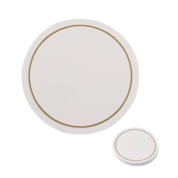 3.35" Full Color Disposable Absorbent Paper Coasters