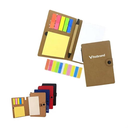 Sticky Notes & Notebook Set with Page Markers