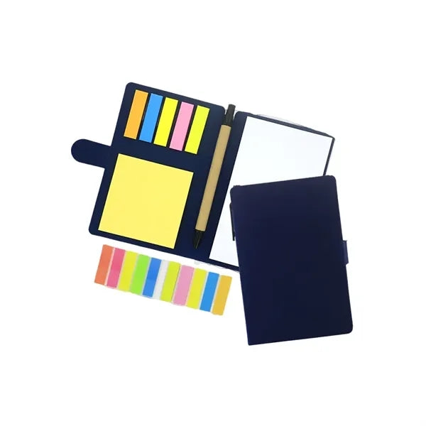 Sticky Notes & Notebook Set with Page Markers